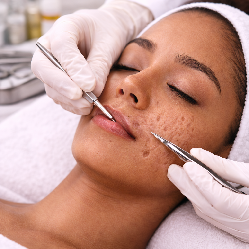 Acne scar - dermatology surgery in Hyderabad at SkinVive by Dr. Karishni Chittarvu